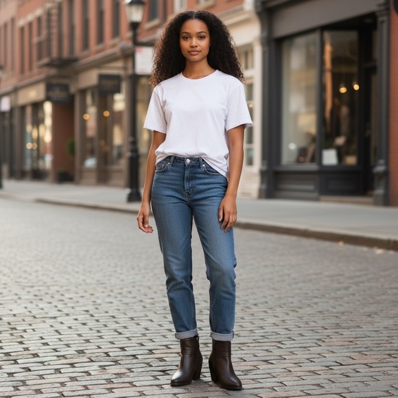 FABIANELLI Size EU 36 US 5.5 Black Italian Leather Chic Booties w Zip R $298 - Picture 10 of 10